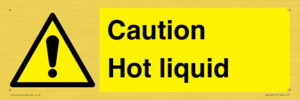 Caution Hot liquid